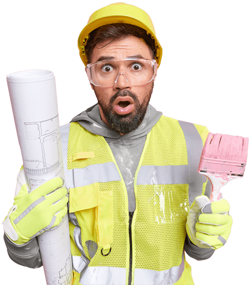 Alex Contractors LLC - man-engineer-poses-with-building-tool-blueprint-shocked-have-much-work-dressed-working-uniform-going-paints-walls-new-house-after-reconstruction-apartment-improvement