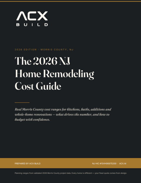 Cover of The 2026 NJ Home Remodeling Cost Guide by ACX Build